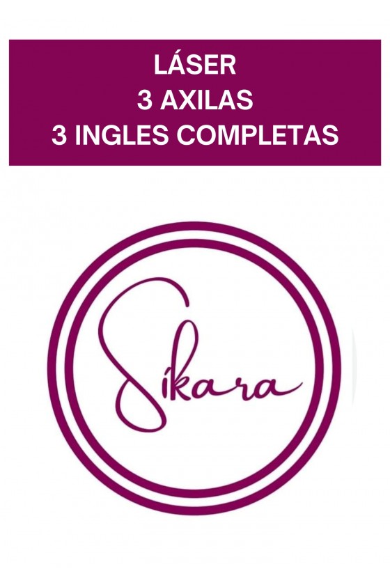 3 SESIONES LASER AXILAS + 3...