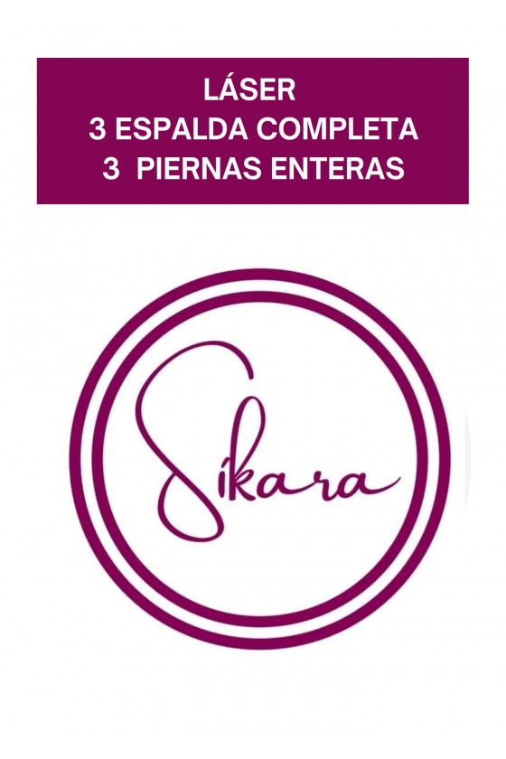 3 SESIONES LÁSER ESPALDA +...