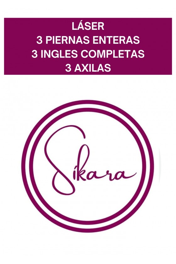 LÁSER 3 SESIONES AXILAS + 3...